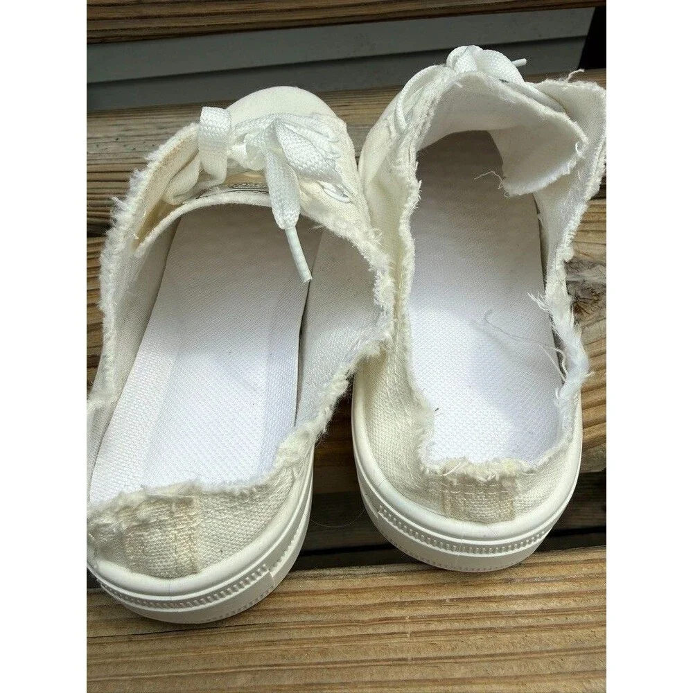 Women Canvas Slip on Sneakers Denim Casual Shoes Lace Up Beach Shoes Summer 38 - Picture 7 of 9